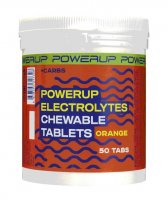 Таблетки Powerup Electrolytes Chewable Tablets 50 табл Апельсин